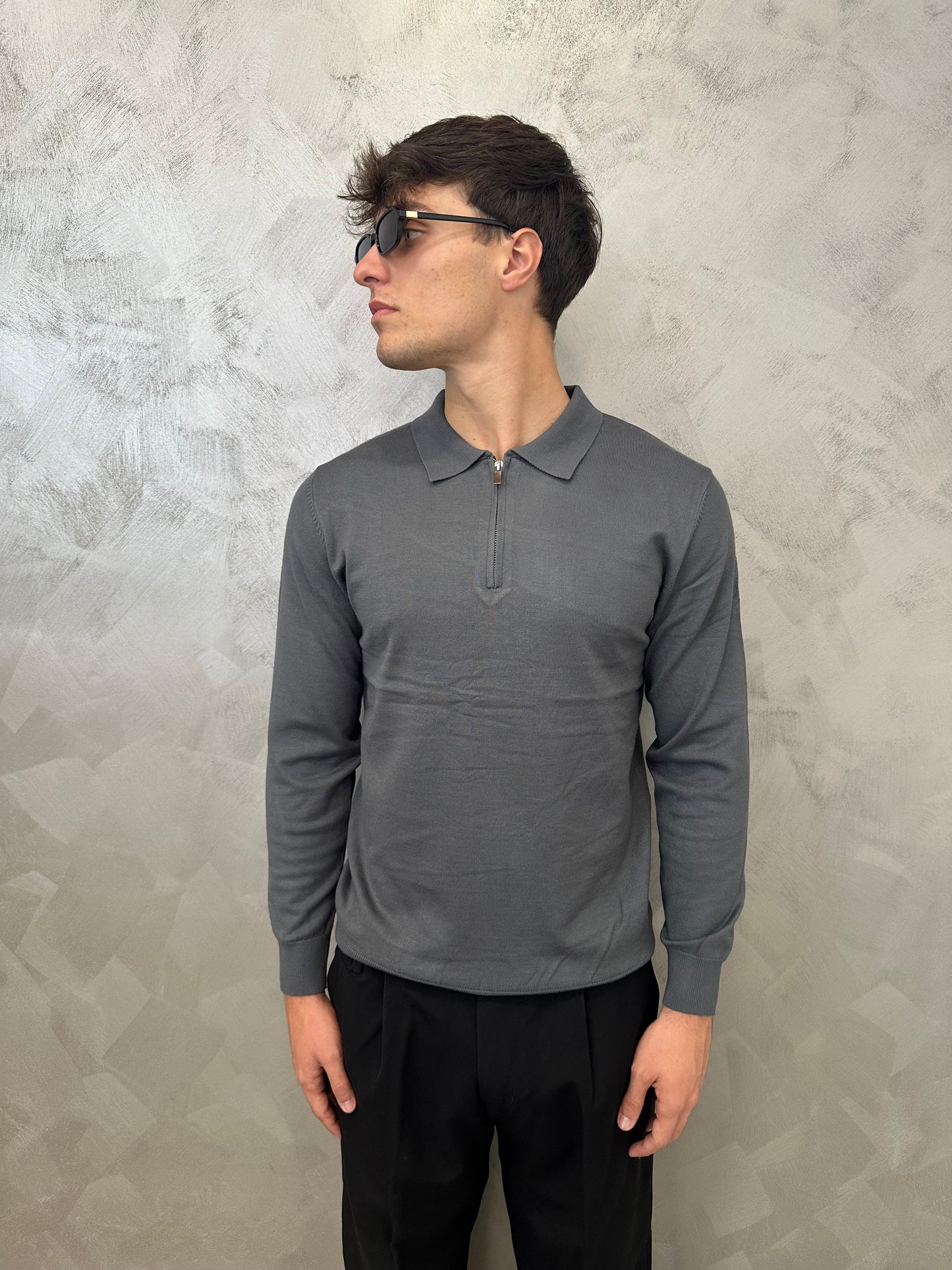 Polo grey zip 2.0