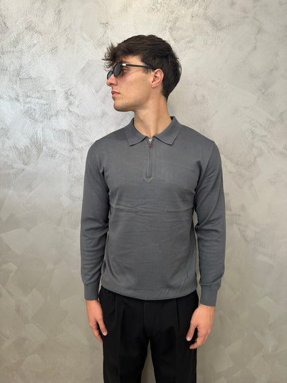 Polo grey zip 2.0