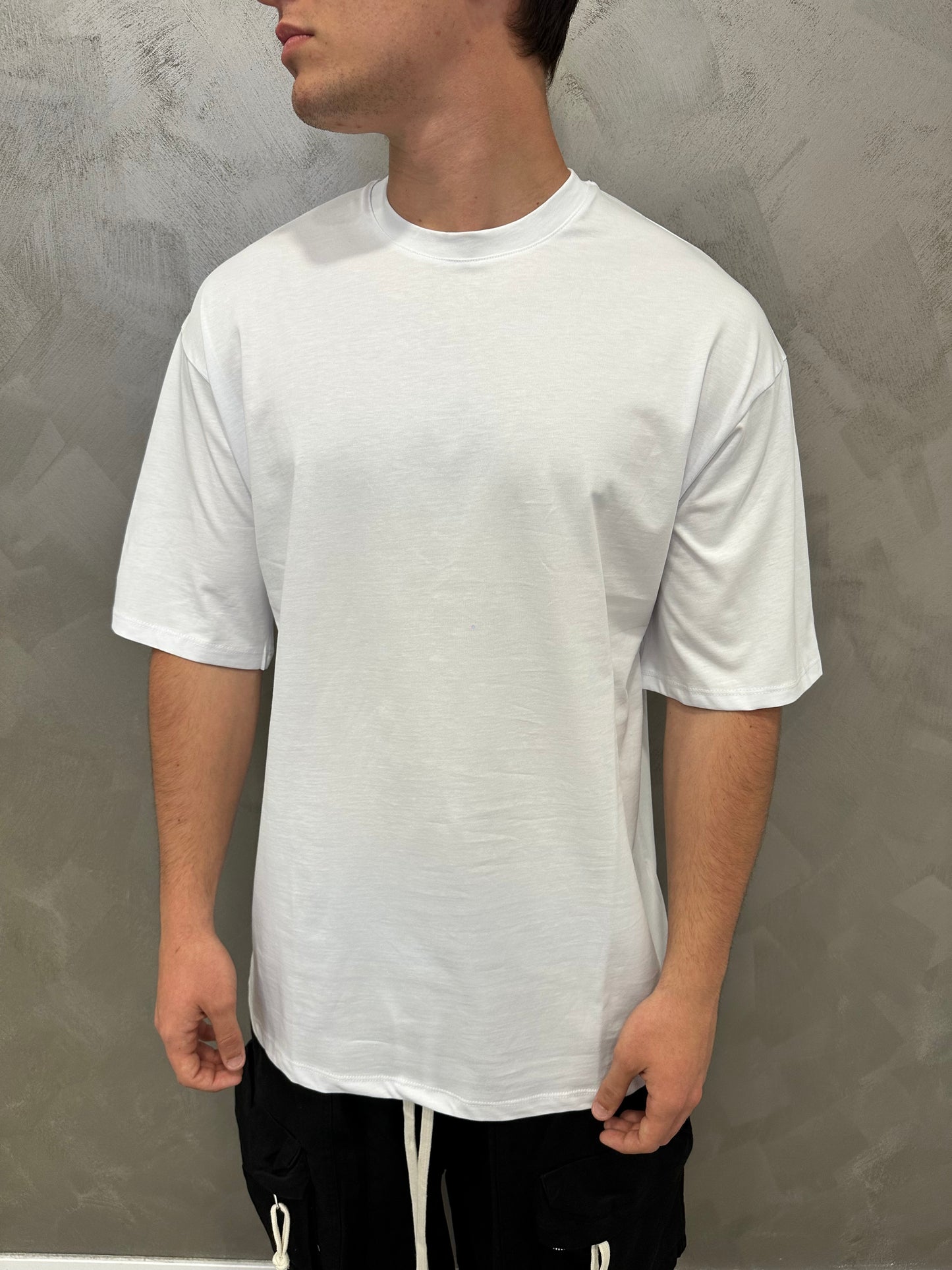 T-shirt oversize white taglia unica