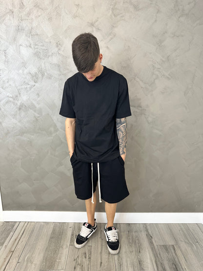 PANTALONCINO NERO COTONE