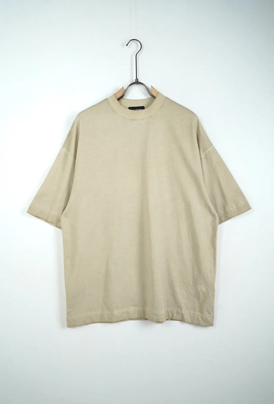 Premium oversize stone washed beige