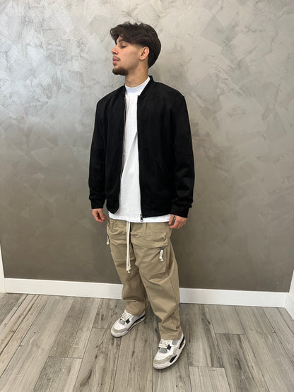 FRONT ZIP CARGO BEIGE