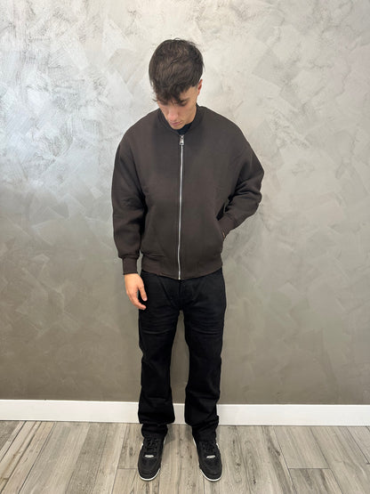 Bomberino felpato marrone