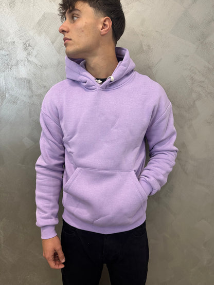 felpa doppio cotone lilla