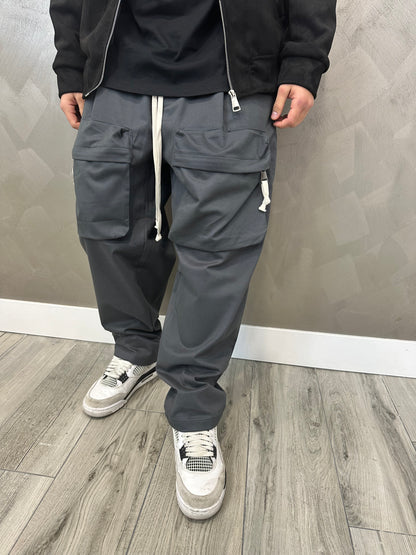 FRONT ZIP CARGO GRIGIO PIOMBO