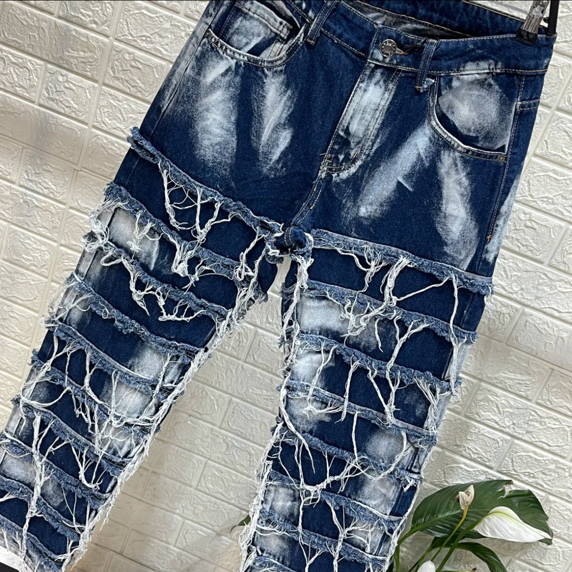 DESTROYED JEANS BLUE