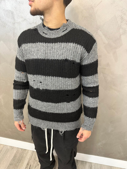 MAGLIONE GREY/BLACK