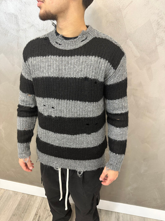 MAGLIONE GREY/BLACK