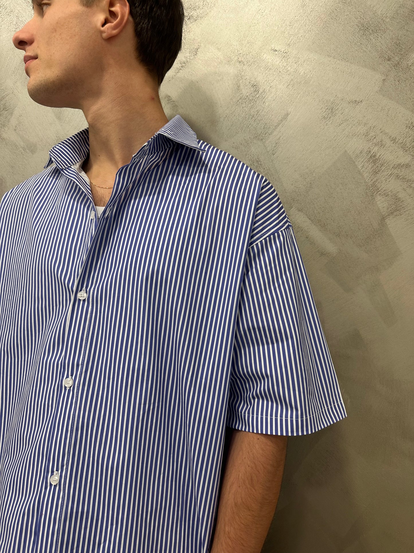Camicia myk celeste FIT OVERSIZE