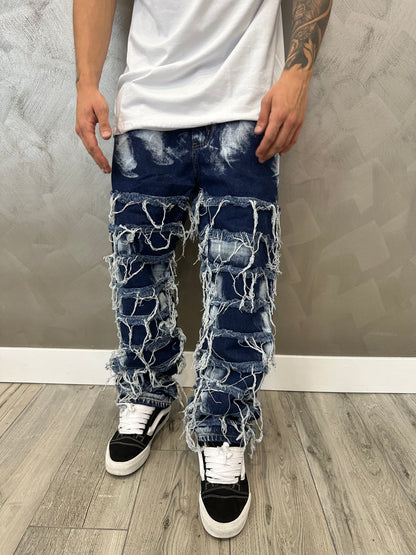 DESTROYED JEANS BLUE