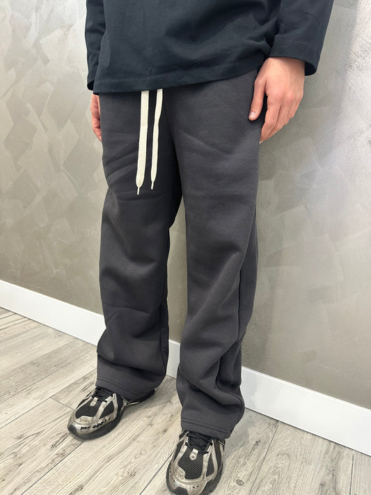 Pantalone tuta piombo scuro