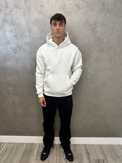 felpa doppio cotone white