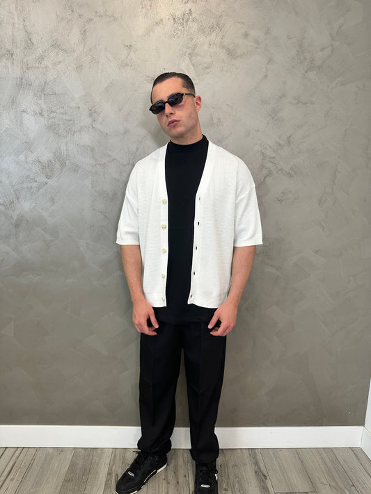 Cardigan Monaco Bianco
