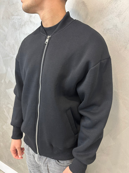 Bomberino felpato nero