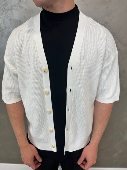 Cardigan Monaco Bianco