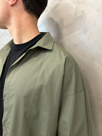 Camicia Oversize v. militare 100% cotone