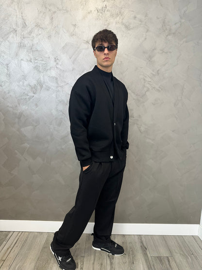 Cardigan felpato black