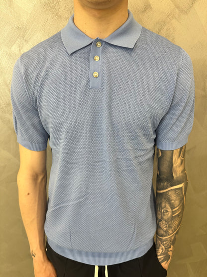 POLO REGULAR FIT CELESTE