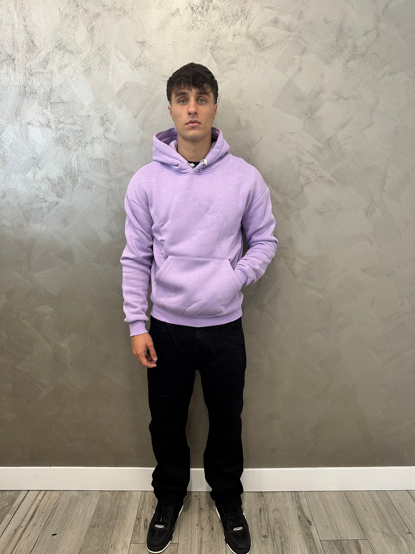 felpa doppio cotone lilla