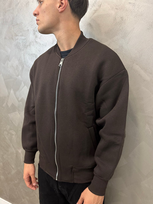 Bomberino felpato marrone