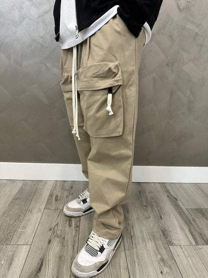 FRONT ZIP CARGO BEIGE