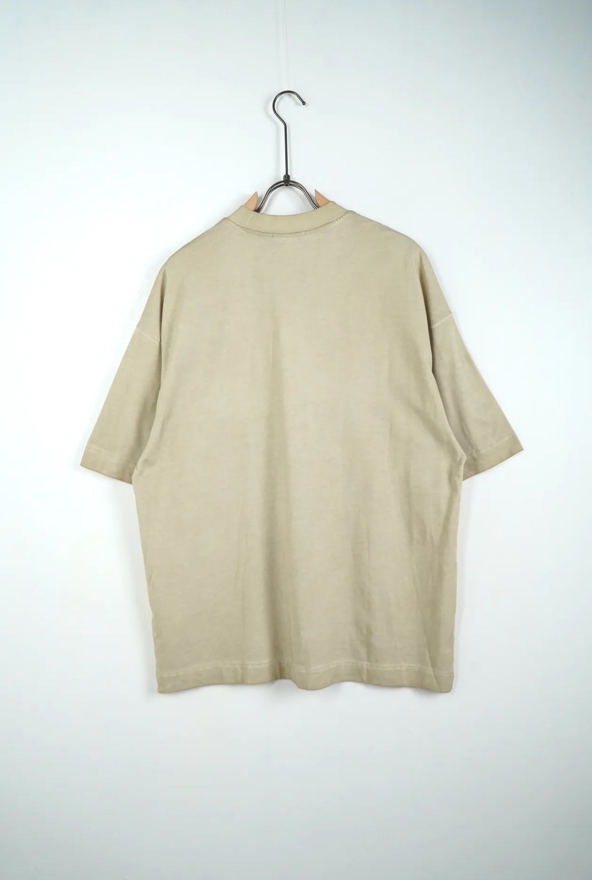 Premium oversize stone washed beige