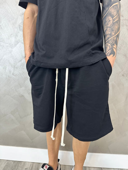 PANTALONCINO NERO COTONE