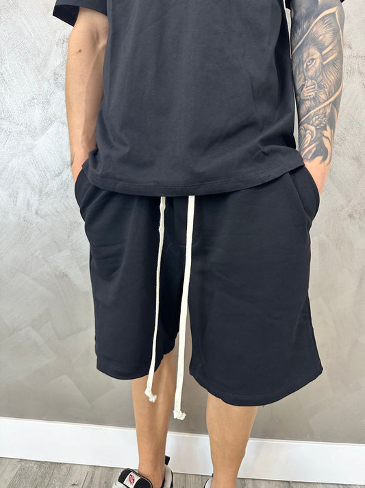 PANTALONCINO NERO COTONE