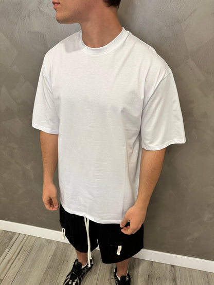 T-shirt oversize white taglia unica