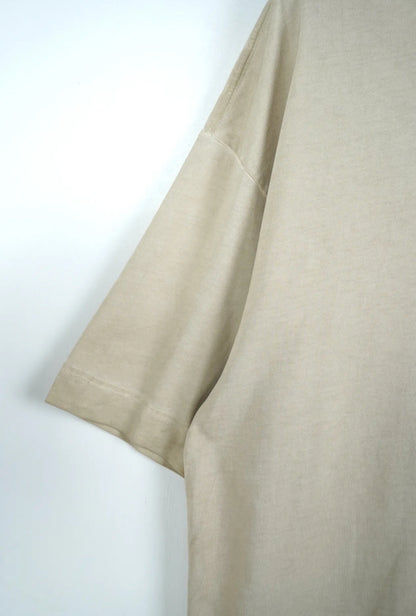 Premium oversize stone washed beige