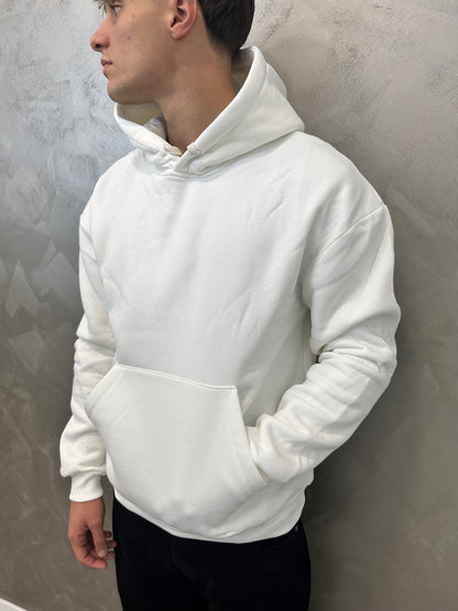 felpa doppio cotone white