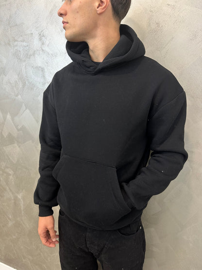 felpa doppio cotone black