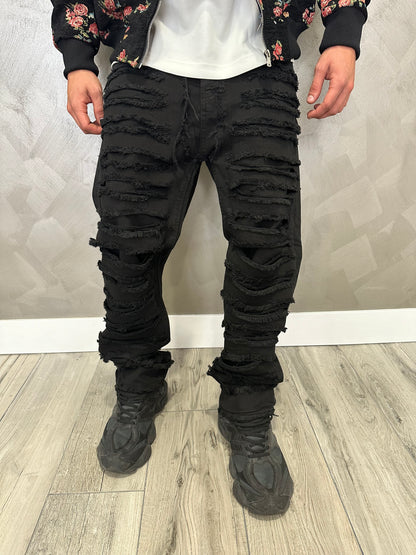 DESTROYED JEANS BLACK