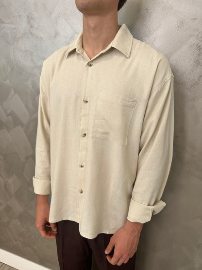 Camicia Desert Beige Lino