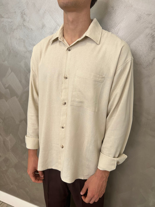 Camicia Desert Beige Lino