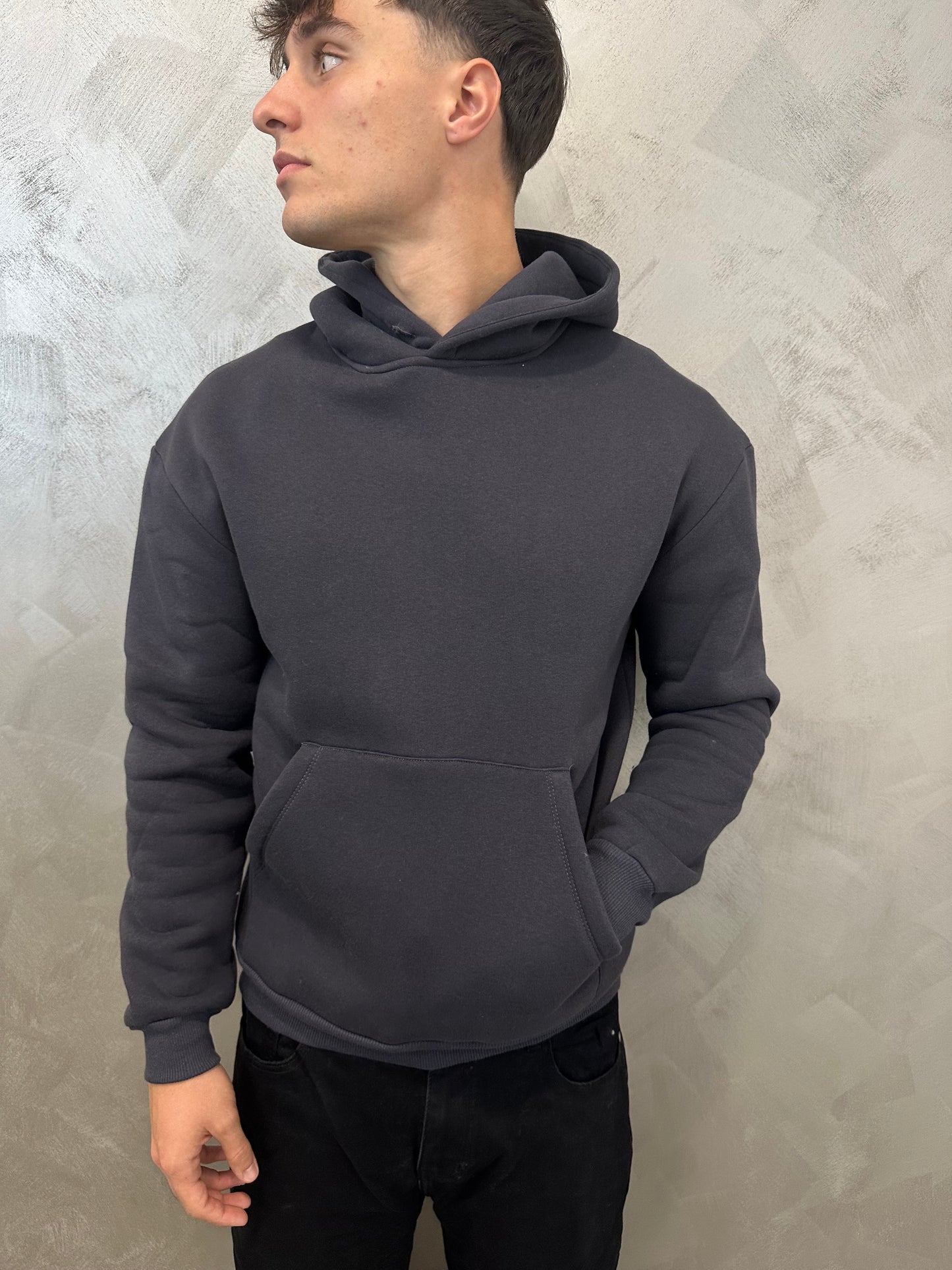 felpa doppio cotone piombo