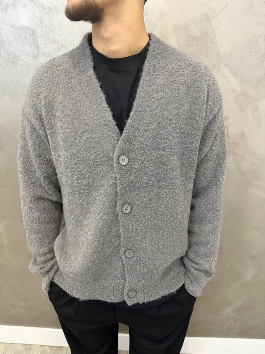 CARDIGAN CLASSY GRIGIO SCURO