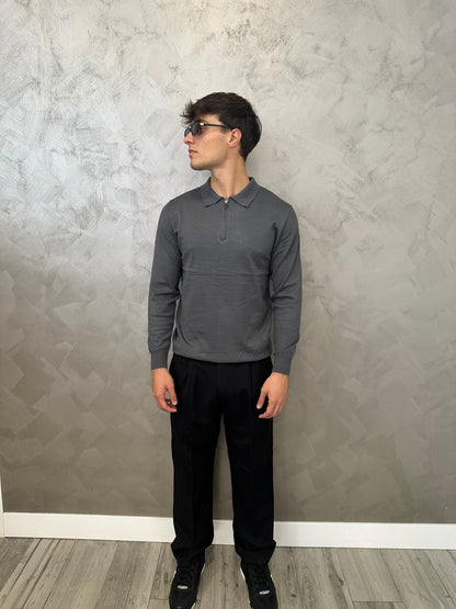 Polo grey zip 2.0