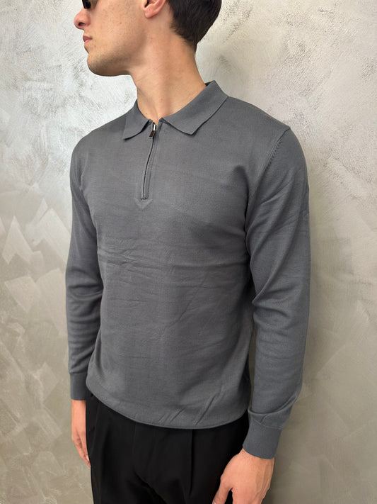 Polo grey zip 2.0