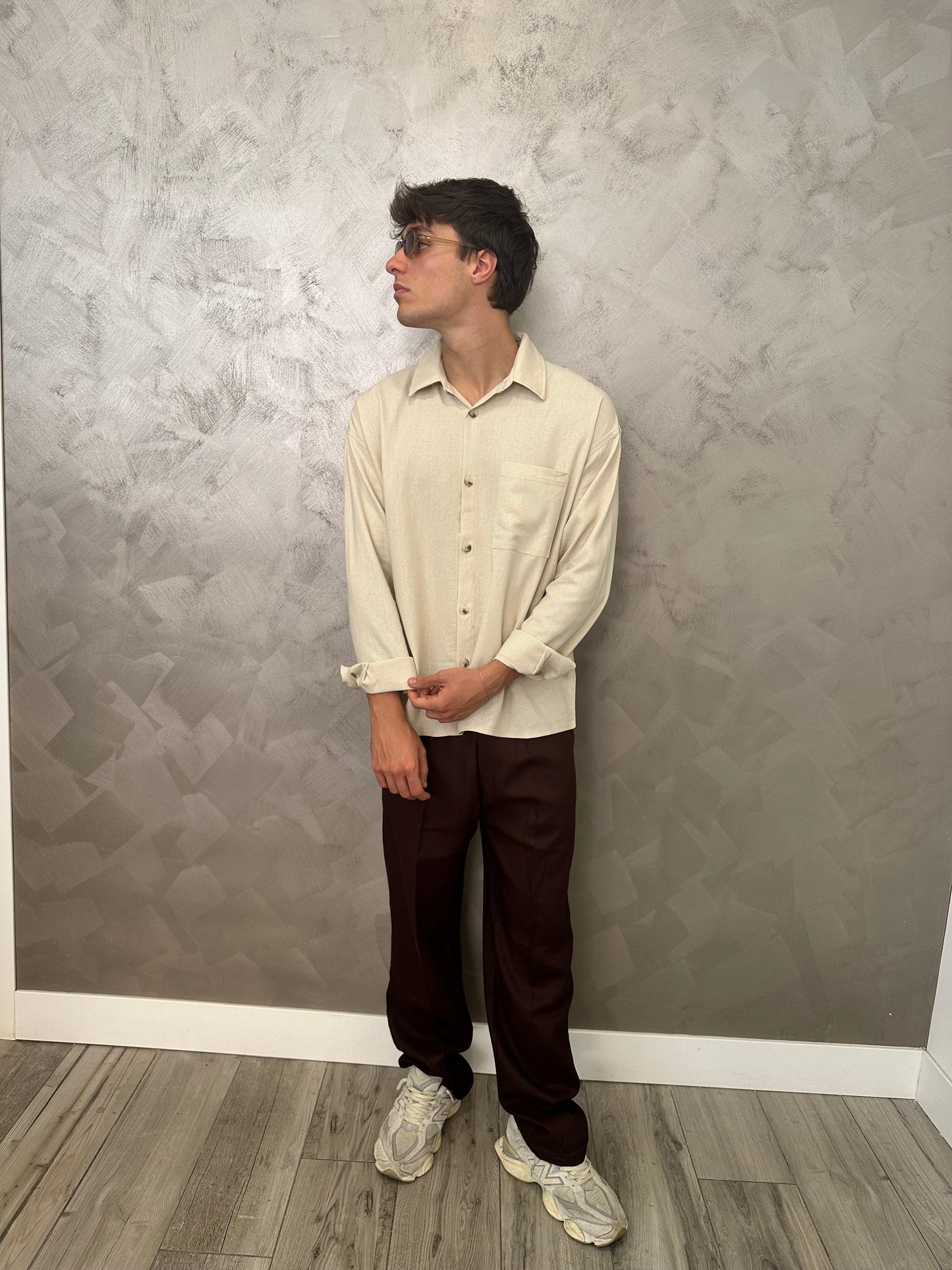 Camicia Desert Beige Lino