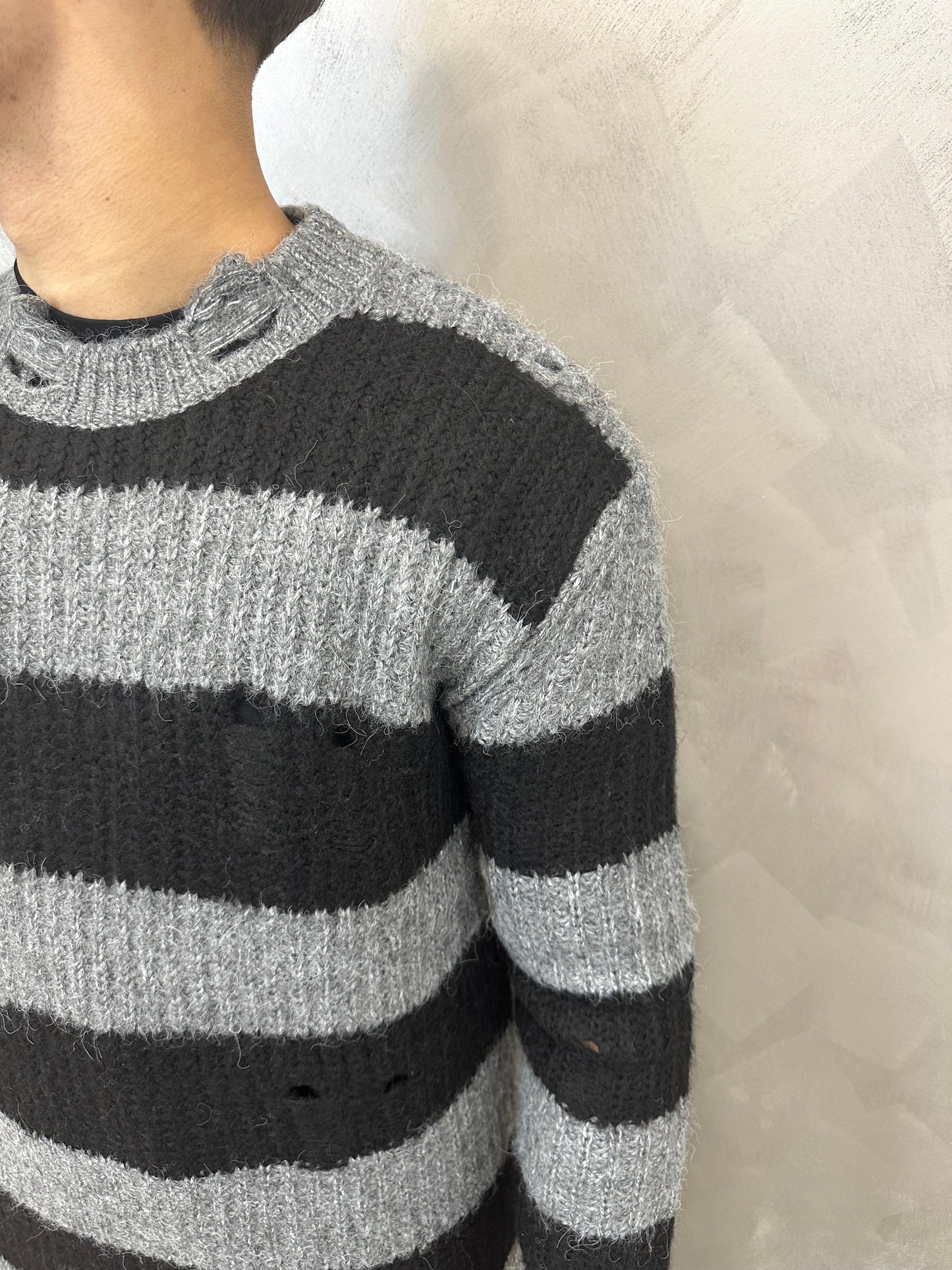 MAGLIONE GREY/BLACK