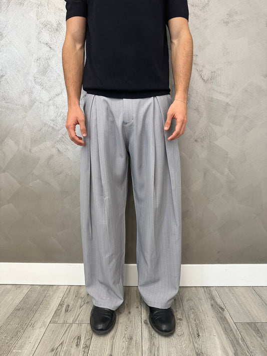 Pantalone Sartoriale gessato grigio
