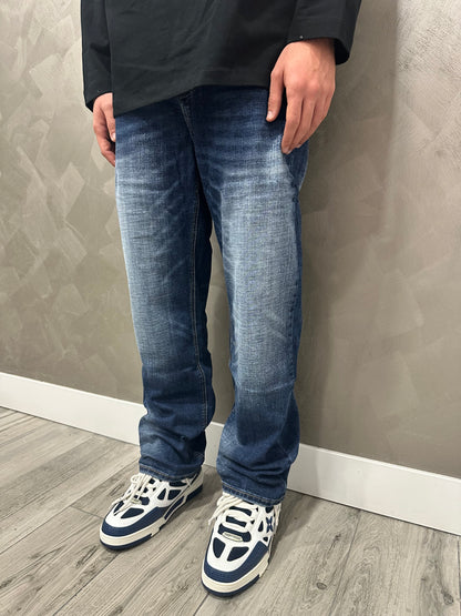 Baggy fume blue jeans