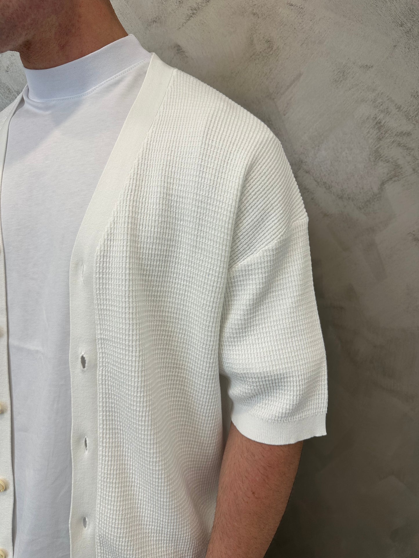 Cardigan Monaco Bianco