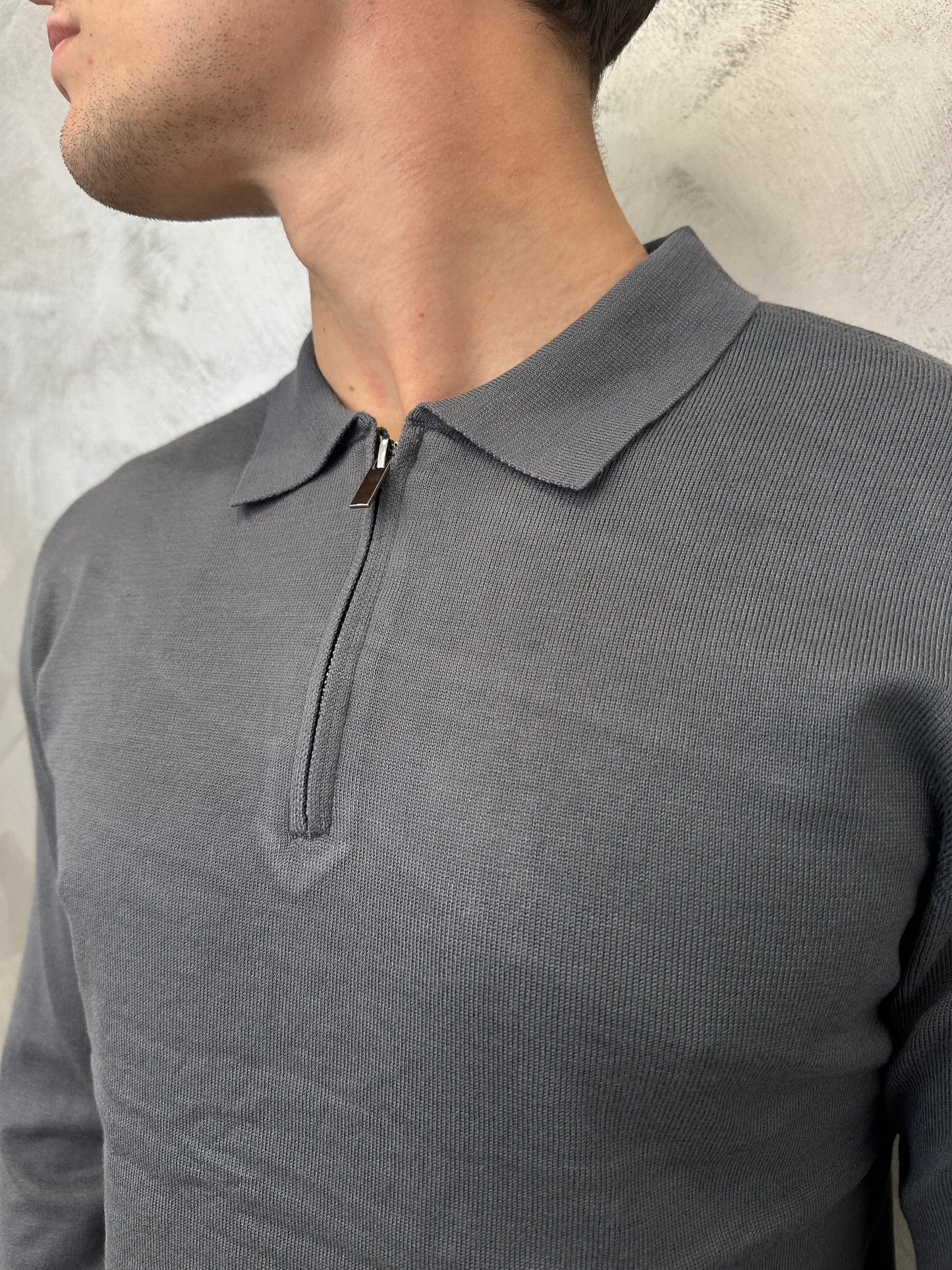 Polo grey zip 2.0