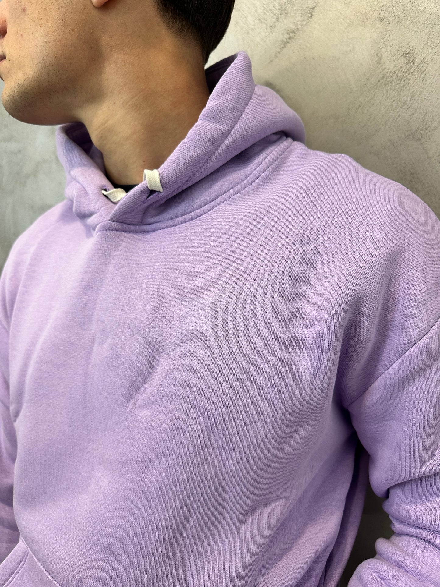 felpa doppio cotone lilla