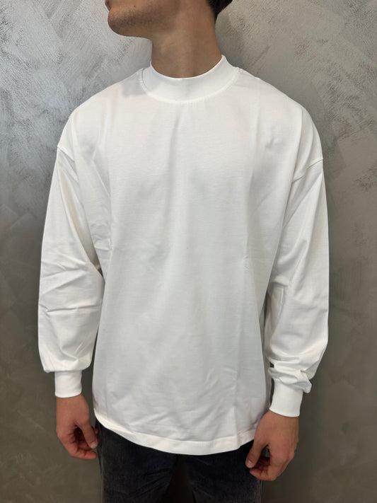 Longsleeve white elastic