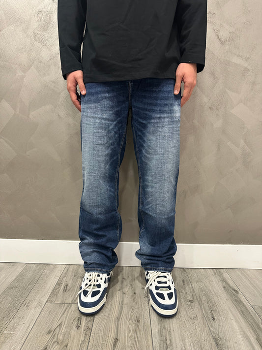 Baggy fume blue jeans