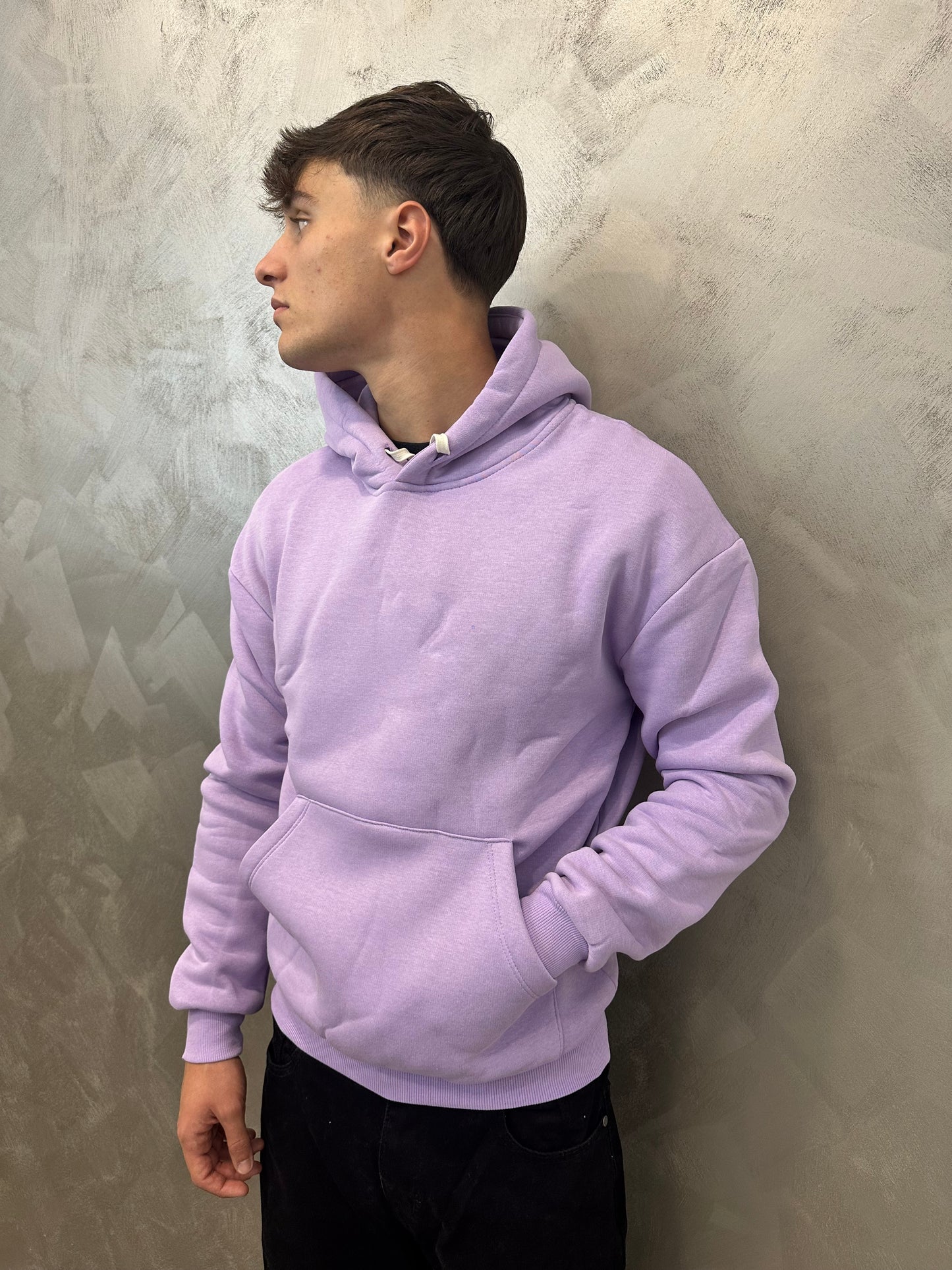 felpa doppio cotone lilla