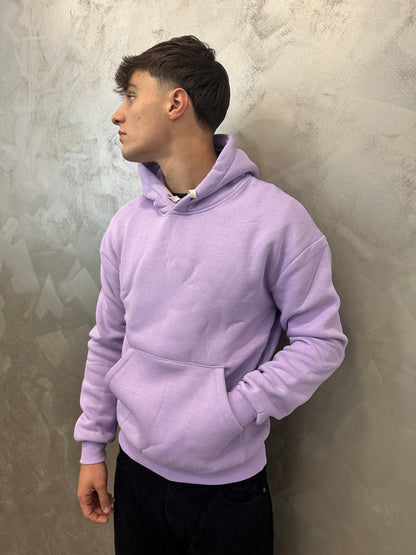 felpa doppio cotone lilla